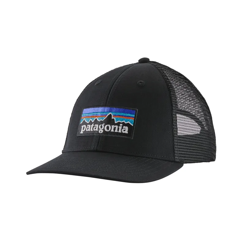 Patagonia LoPro P-6 Logo Trucker Cap in Black
