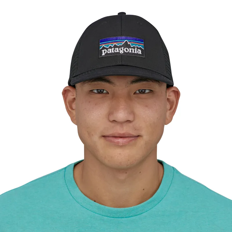 Patagonia LoPro P-6 Logo Trucker Cap in Black-1