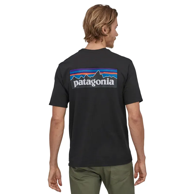 Patagonia P-6 Logo Responsibili-Tee in Black-2