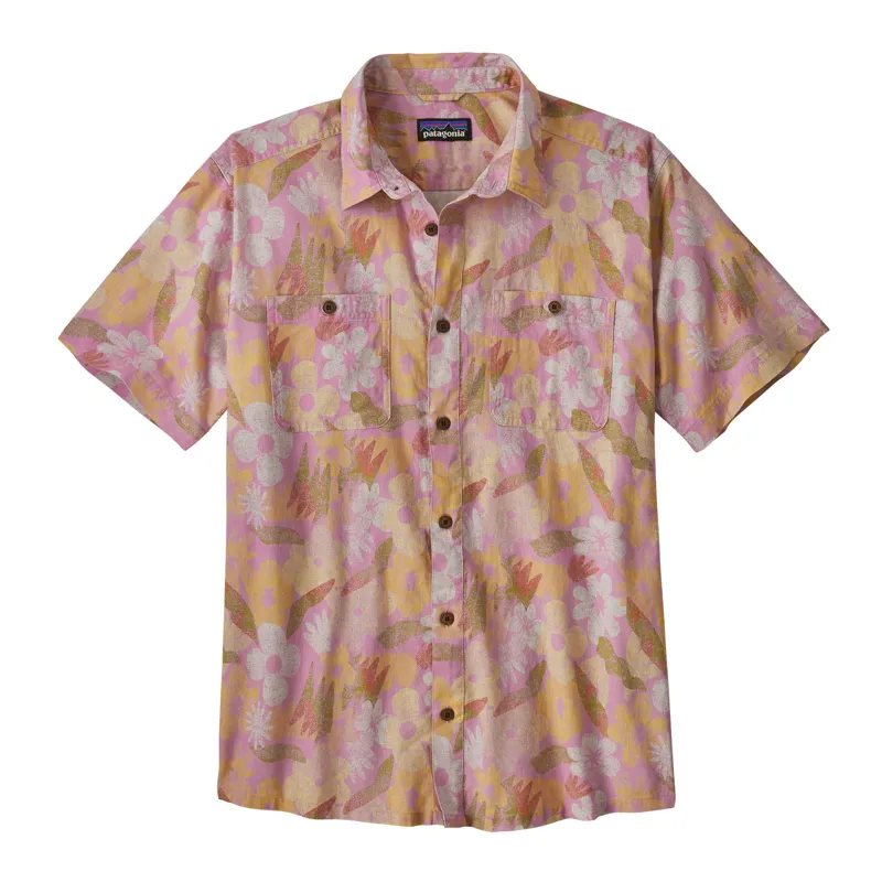 Patagonia Back Step Shirt in Channeling Spring: Milkweed Mauve