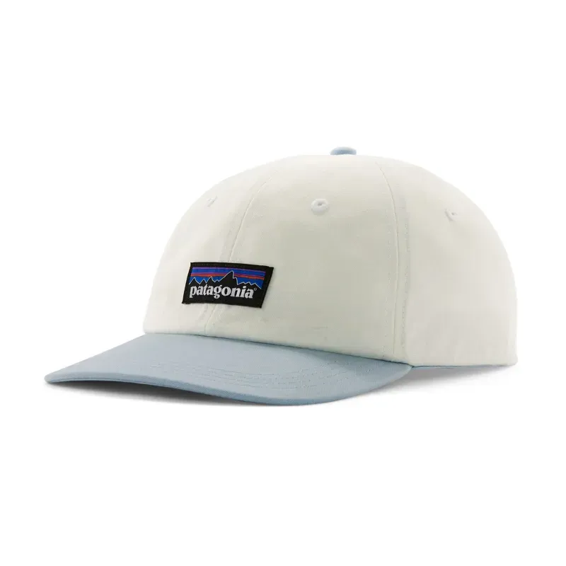 Patagonia P-6 Label Traditional Cap - Birch White w/Fleck Blue