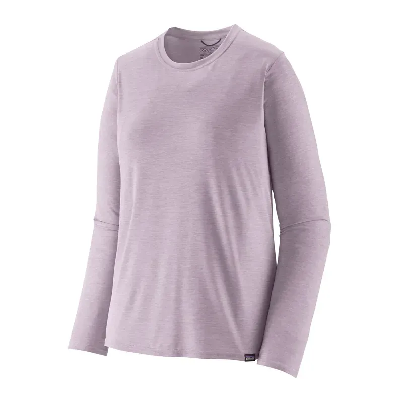 Patagonia Womens' Capilene Cool Long Sleeve Daily Shirt in Foxglove Purple