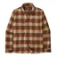 Patagonia Men's Canyonite Flannel Shirt In Cliffs Edge: Molasses Brown