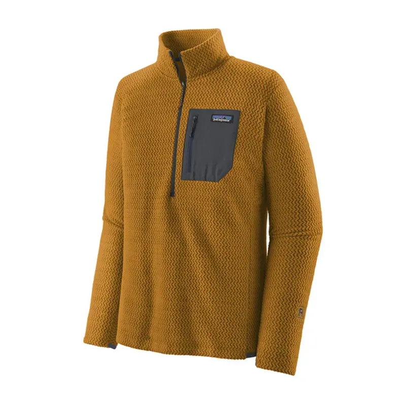 Patagonia R1 Air Zip Neck Fleece in Raptor Brown