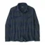 Patagonia Fjord Flannel Shirt in Treelined: Smolder Blue