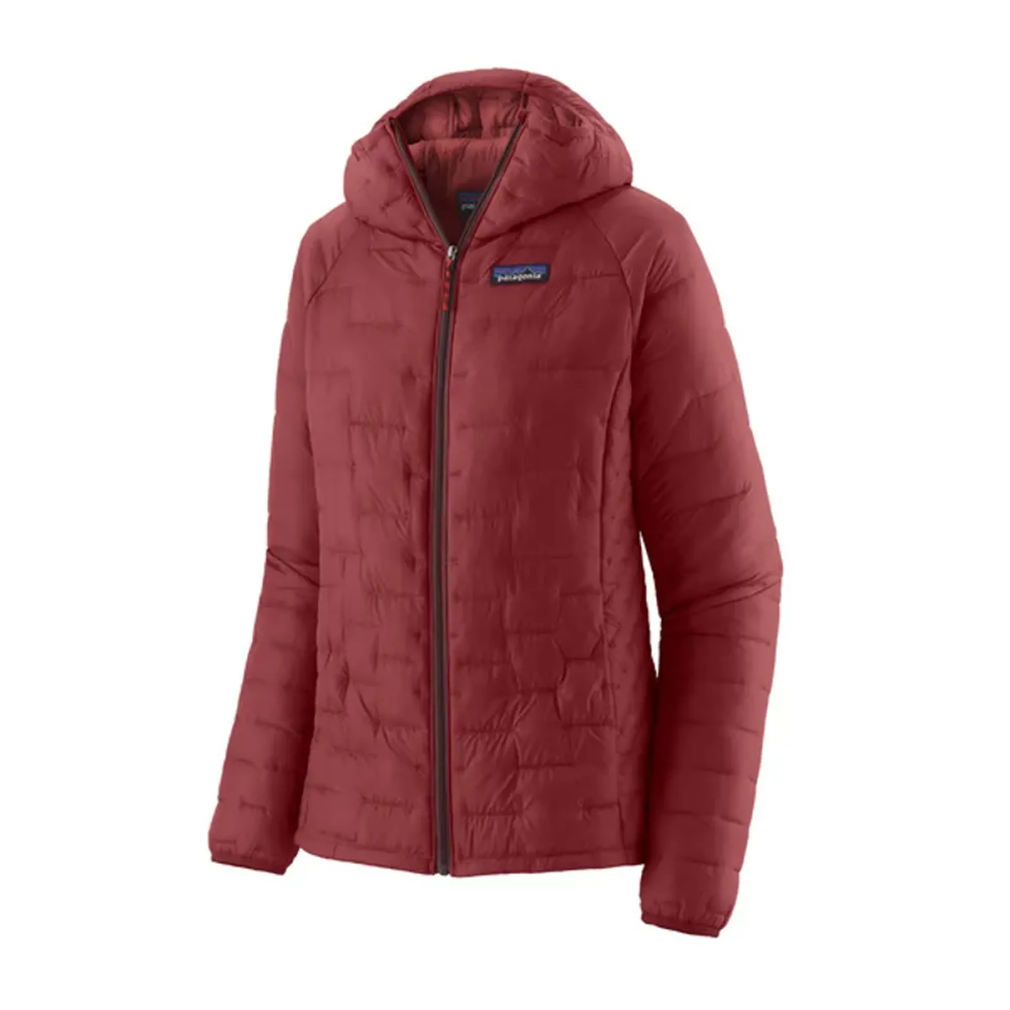 Patagonia Womens' Micro Puff Hoody in Oxide Red - Main Image